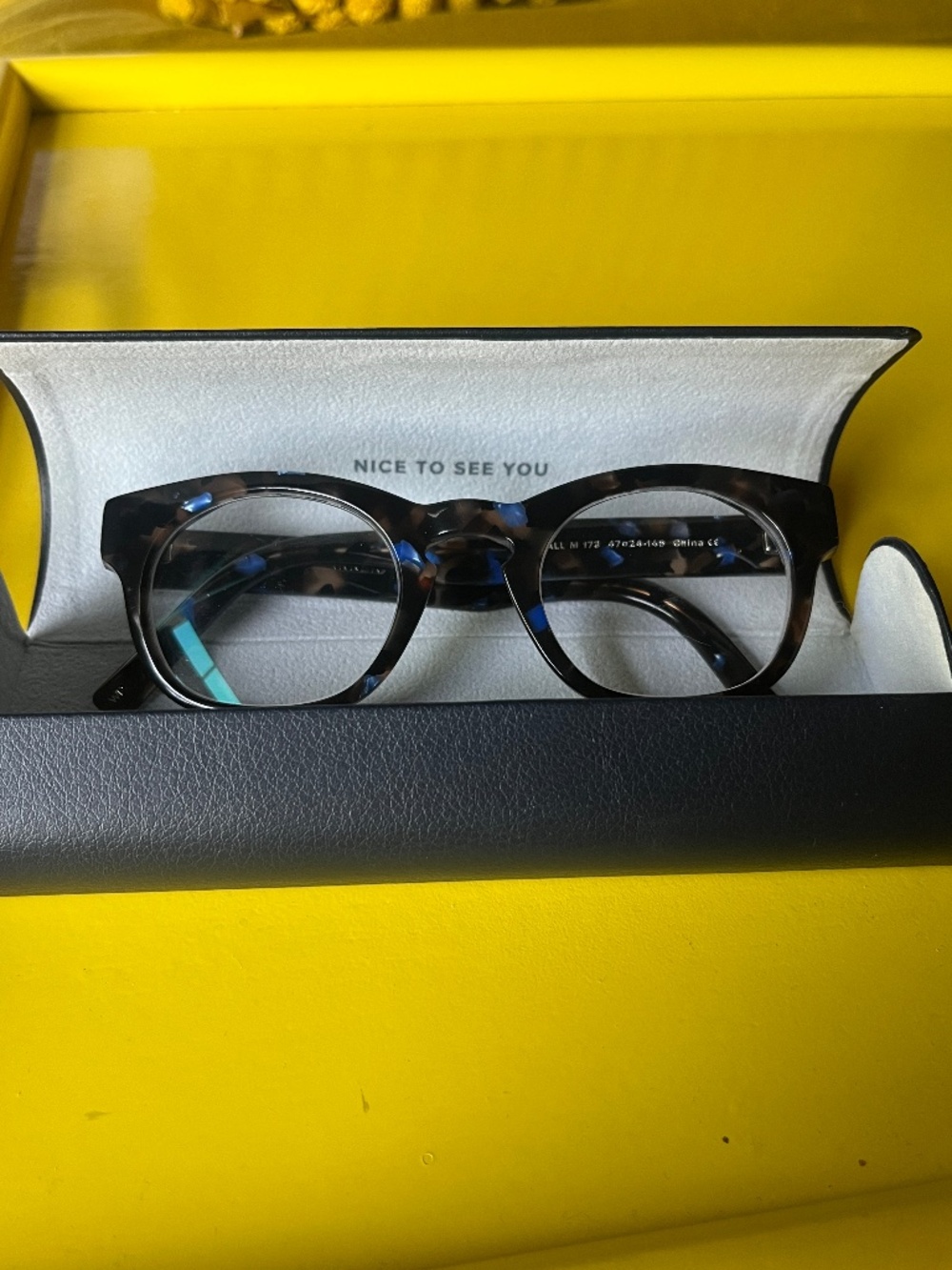 Warby Parker Kimball "Tanzanite Tortoise" Brown/Blue Tortoise Frames, Unisex